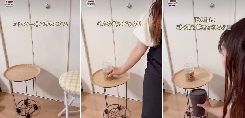 完成した「サイドテーブル」