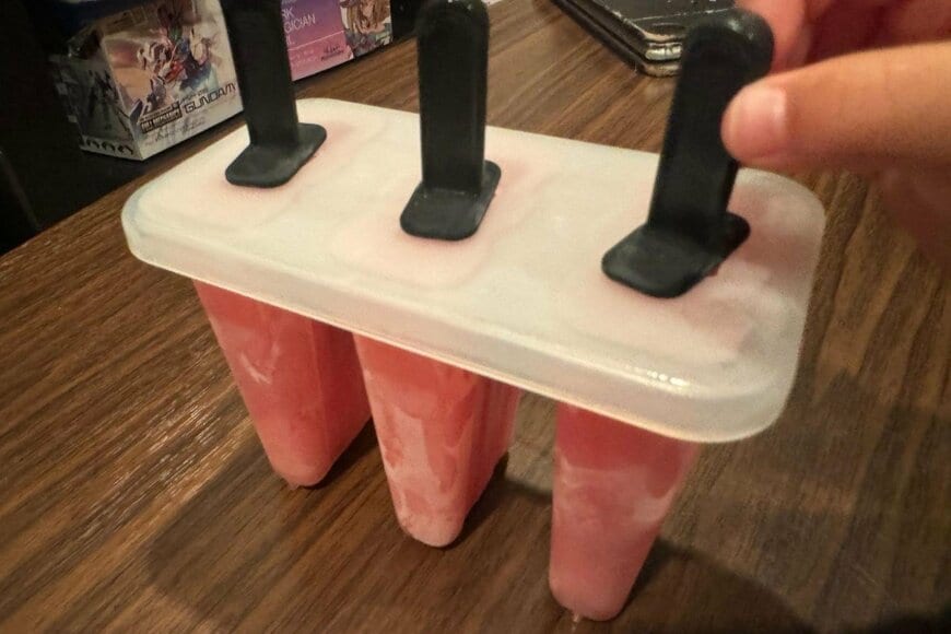 自作したアイスキャンディ