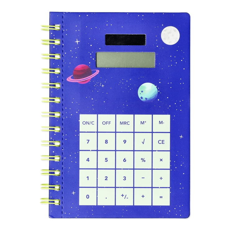 Flying Tiger Copenhagen(フライング タイガー コペンハーゲン)、電卓付ノート画像