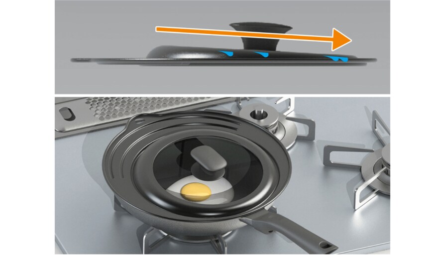 出所:株式会社ニトリ 3サイズ対応できるフライパン蓋・フライパンカバー