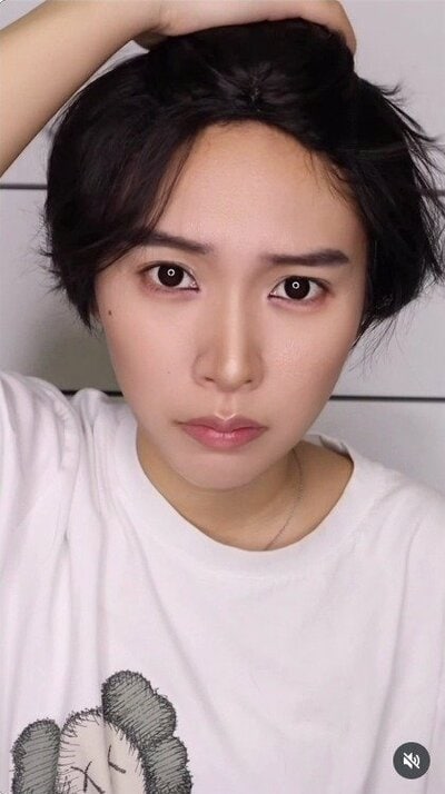 山﨑賢人さん風メイクで男装した後の姿