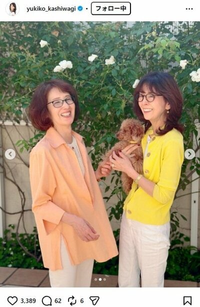 柏木由紀子のInstagram投稿