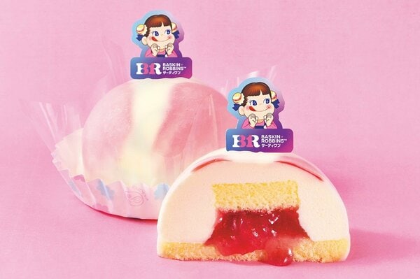 まるでアイスな「とろ～り苺ソースのミルキーショートケーキ」