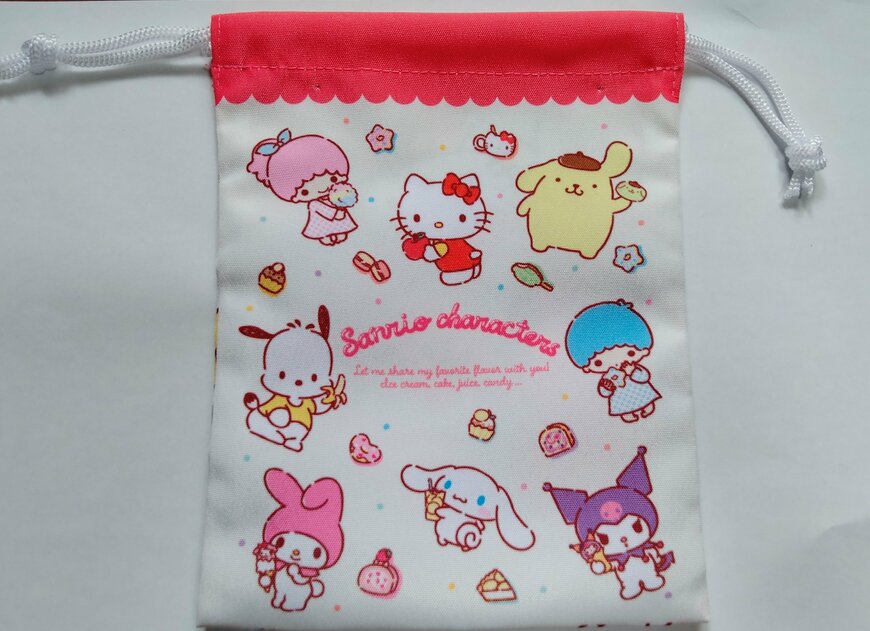 筆者撮影（セリア、ミニ巾着M/X）