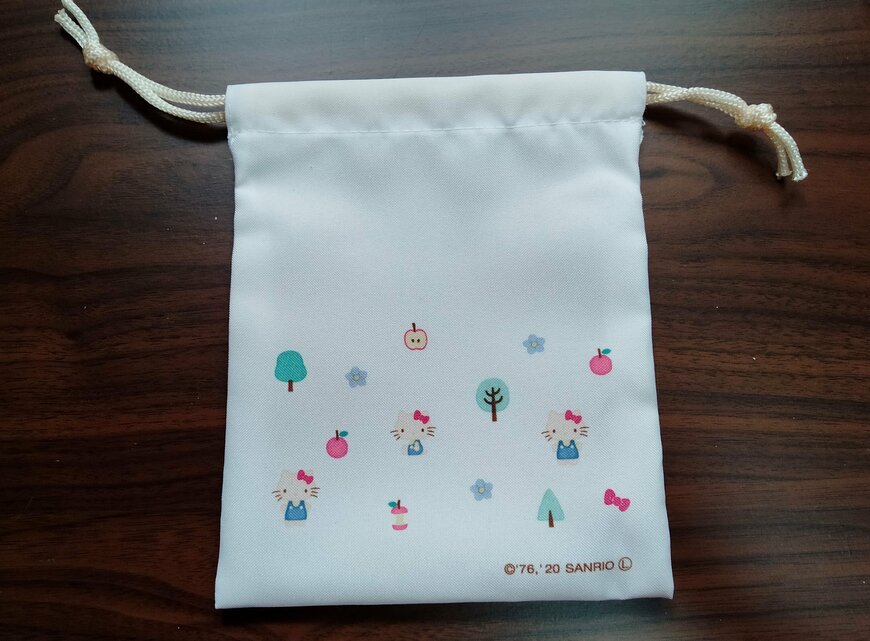 筆者撮影（セリア、ミニ巾着K/T）