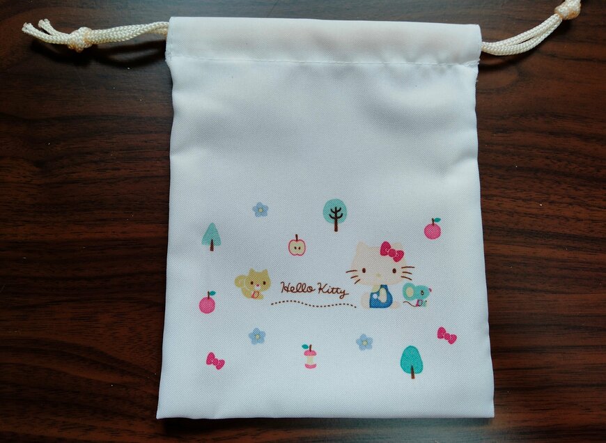 筆者撮影（セリア、ミニ巾着K/T）