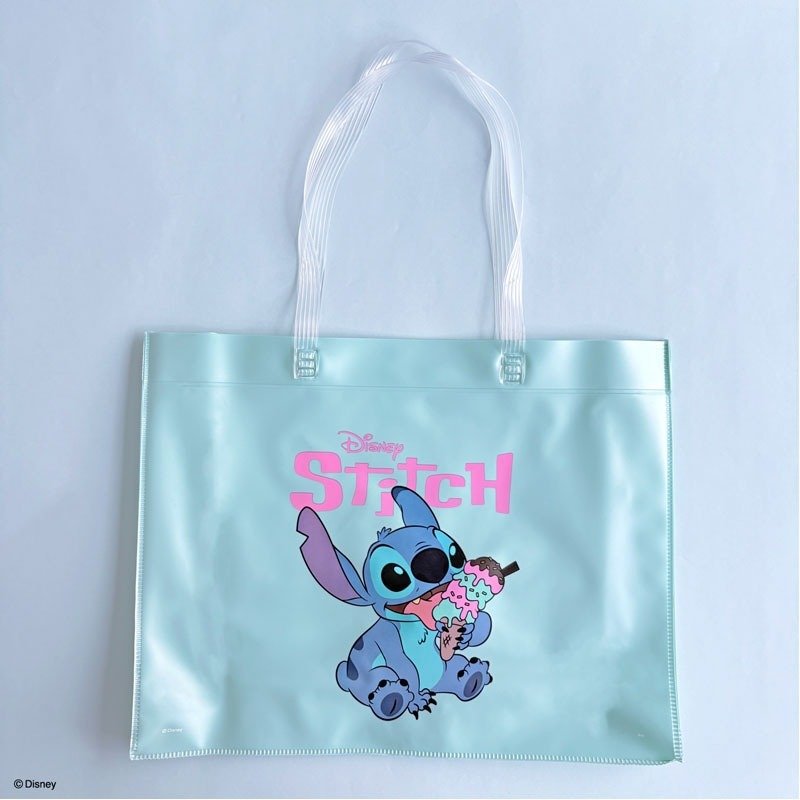 キャンドゥ公式　【数量限定】ディズニー／スティッチ　ビーチバッグ（前）