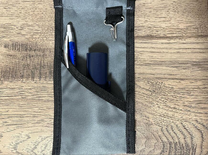 ダイソー、ウォールポケット（A、グレー）画像