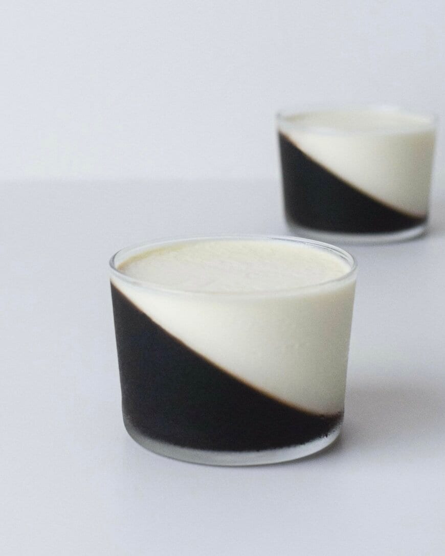 斜めラインが美しいコーヒーゼリー