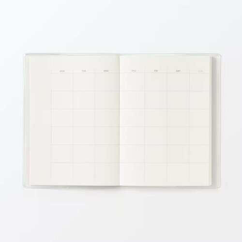 日付がないスケジュールノート　マンスリー/デイリー