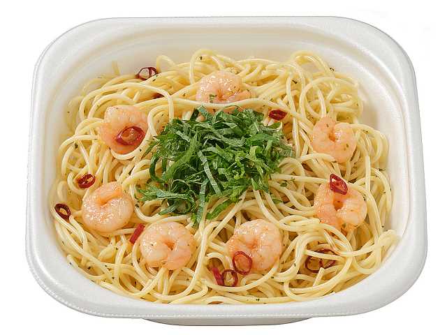 セブン-イレブンの新商品:海老と大葉のペペロンチーノ