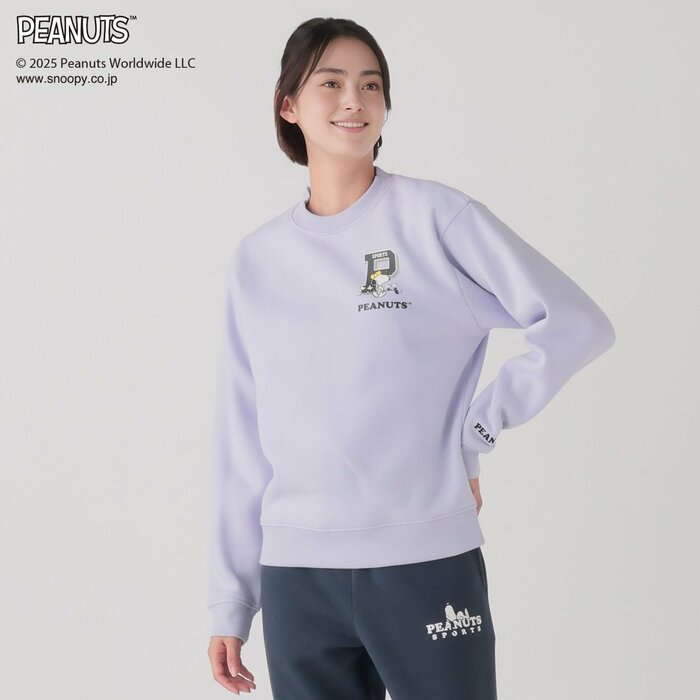 「PEANUTS SPORTS 裏起毛クルーネックスウェット」