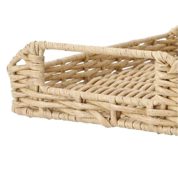 出所：ニトリ公式　ラタン風 編み込み トレイ