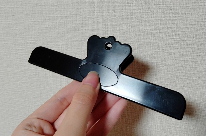 筆者撮影（セリア、クリップ 音楽柄 ロング）