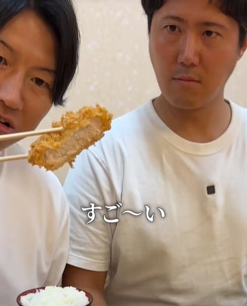 ボリューム満点のとんかつ