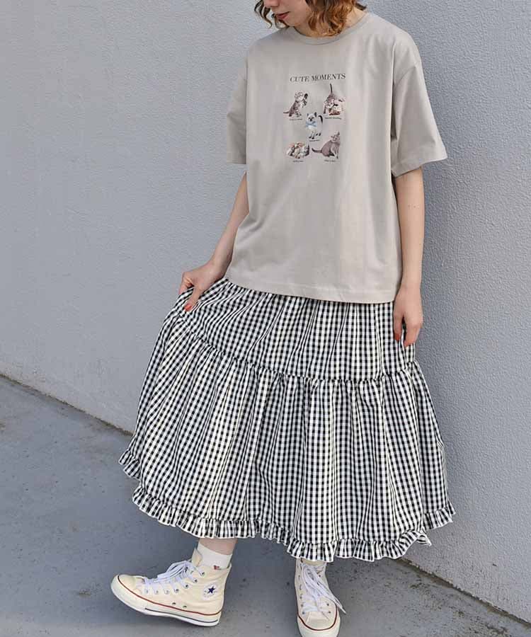 Bleu Bleuet（ブルーブルーエ）公式サイト　CATS CUTE MOMENTS Tシャツの画像