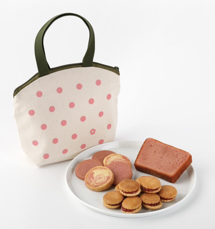 紀ノ国屋公式 紀ノ国屋 いちごスイーツバッグ(ホワイト)