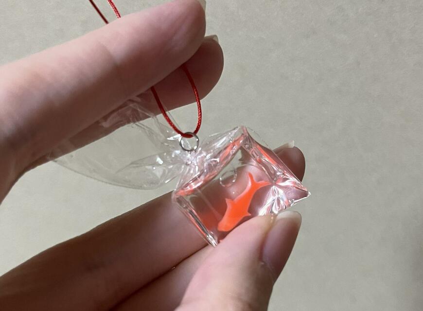 セリア、金魚パーツ撮影画像