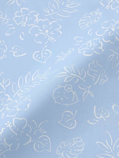 パターンシャツ(半袖) CHIIKAWA（ブルー）