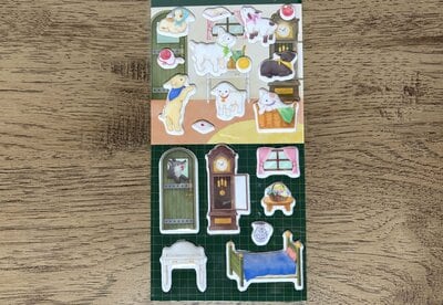 セリア、ステッカーぷくぷく童話風B商品画像