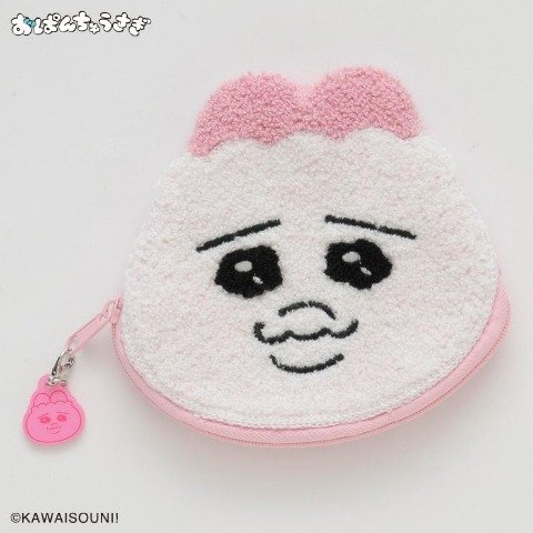 ダイカットコインケース(おぱんちゅうさぎ)ホワイト