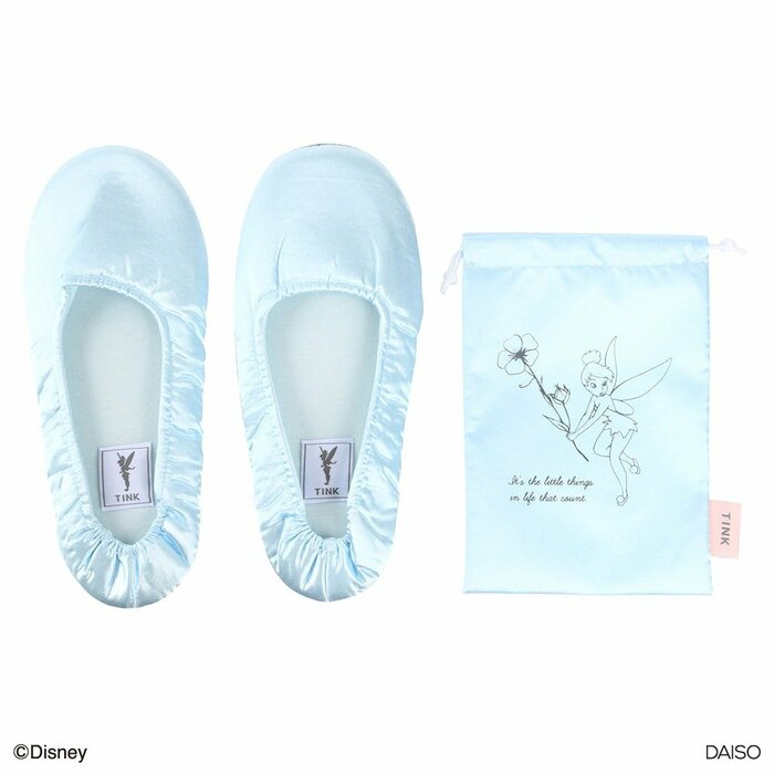 ダイソー公式　携帯スリッパ（ティンカー・ベル）