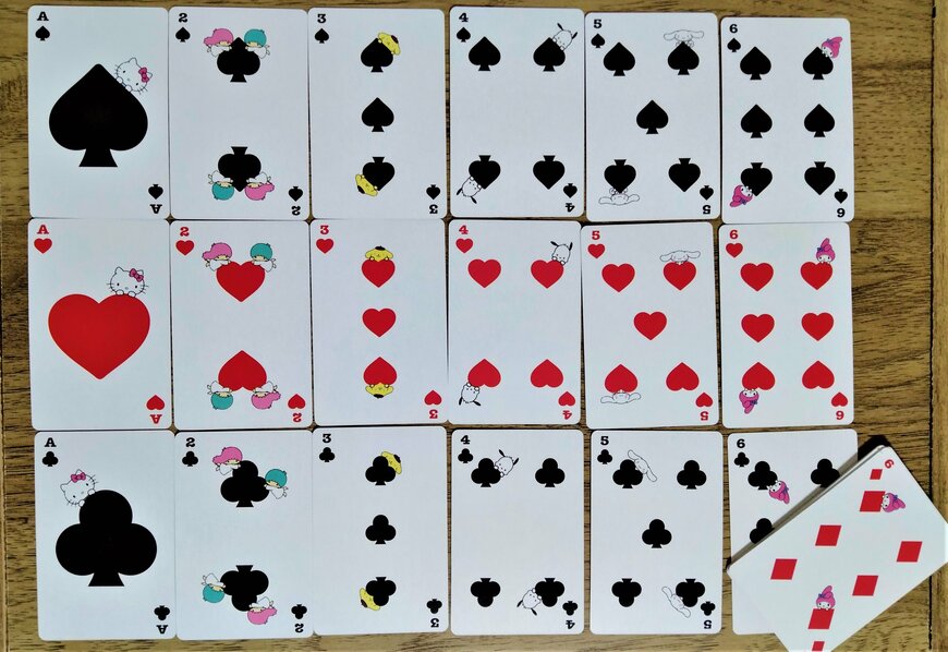 筆者撮影（セリア、サンリオキャラクターズトランプ）