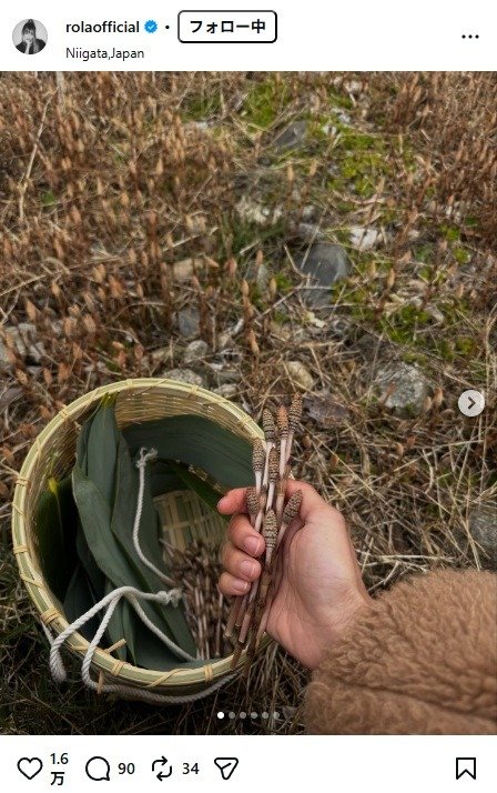出所：ローラのInstagram（＠rolaofficial）　参照日：2026年4月3日
