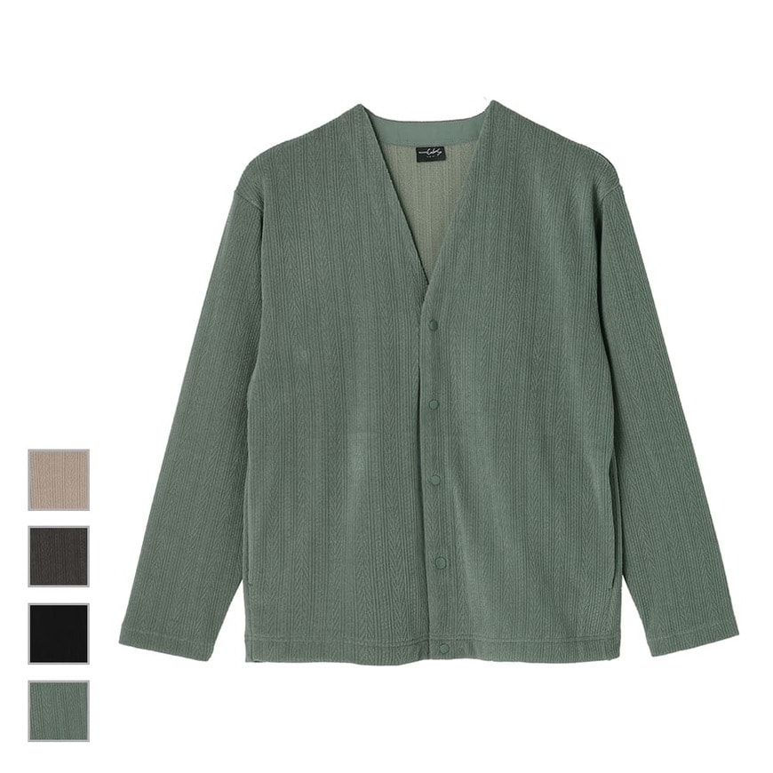 出所：ワークマン公式　ケーブルジャカードカーディガン