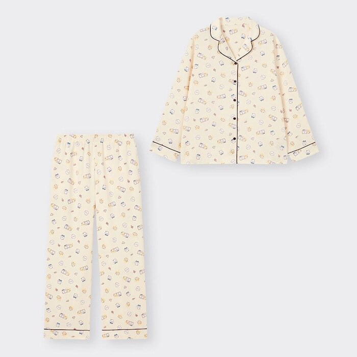 出所：GU公式 ファッション通販サイト サテンパジャマ(長袖&ロングパンツ) Chiikawa