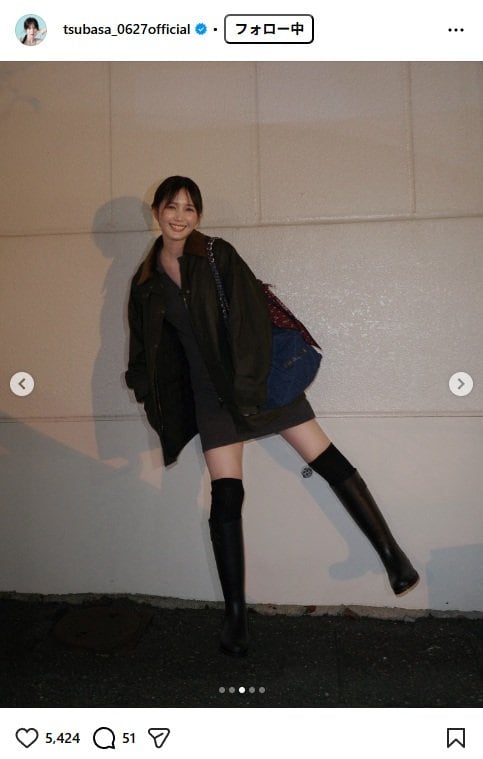 出所：本田翼のInstagram（@tsubasa_0627official）参照日：2025年11月4日