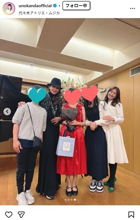 出所：神田うののInstagram（＠unokandaofficial）　参照日：2026年3月31日