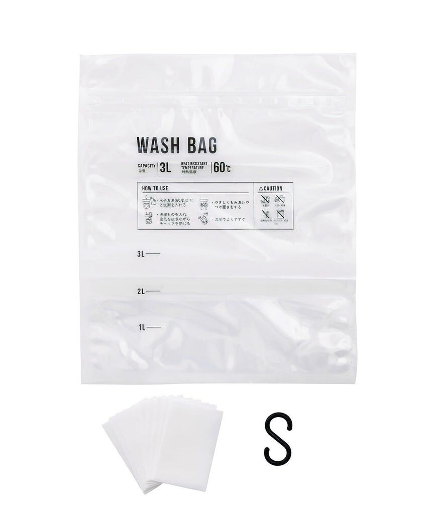 3COINS、トラベル洗剤シート付簡易洗濯バッグ商品画像