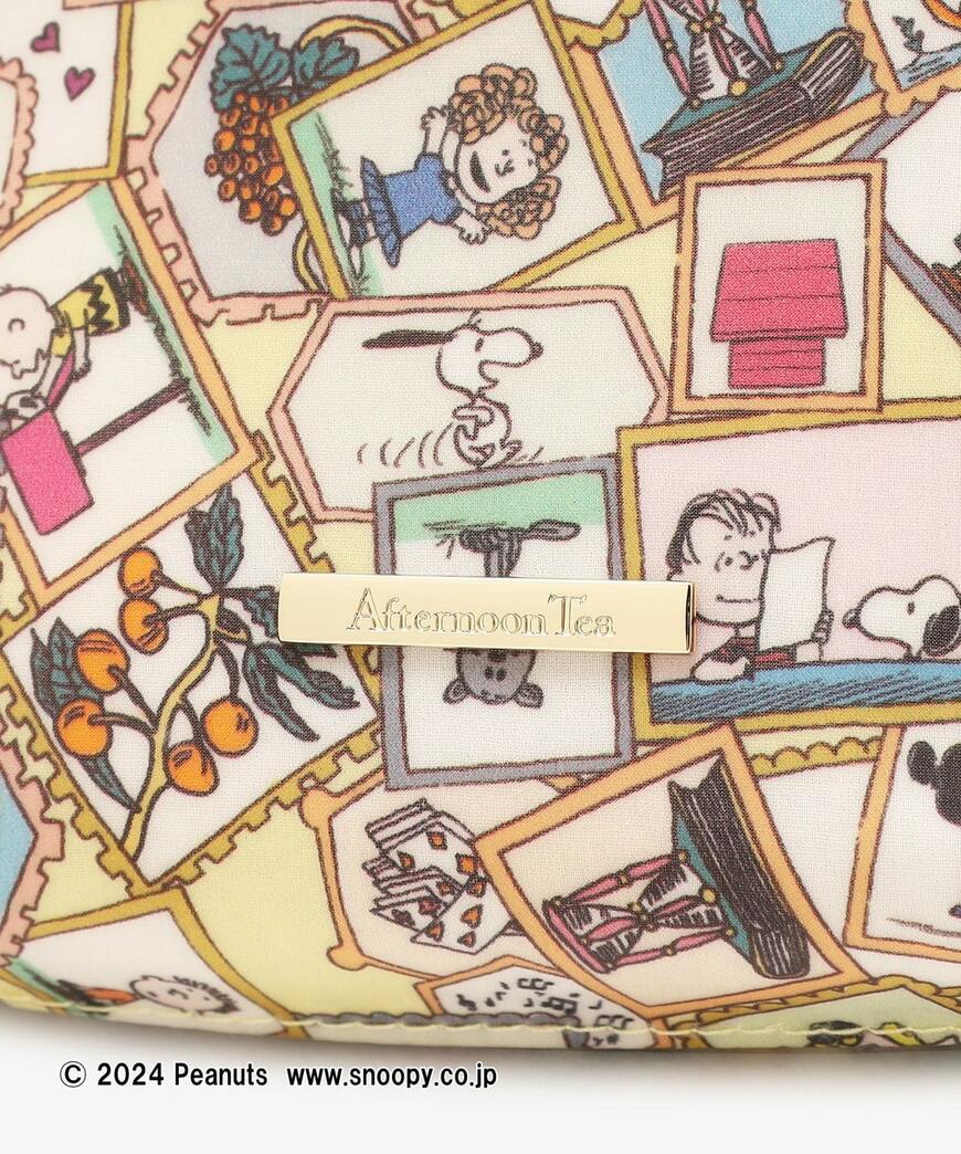ティッシュポーチ　リバティプリント　PEANUTS