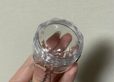 セリア、カプセルキーホルダードーム型筆者撮影