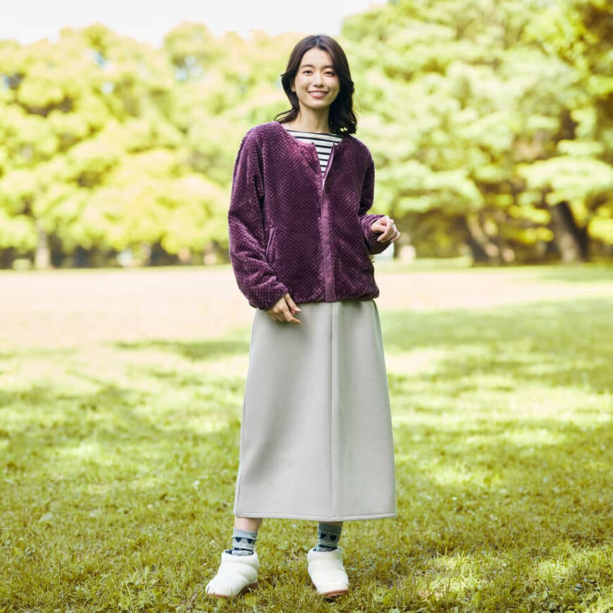 出所：ワークマン公式オンラインストア レディースダイヤフリースカーデガン