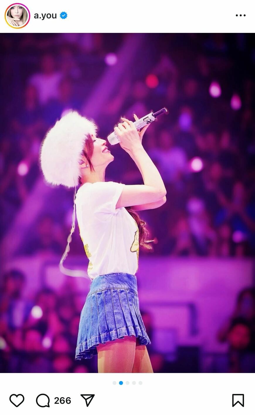 出所：浜崎あゆみのInstagram（＠a.you）参照日：2025年7月22日
