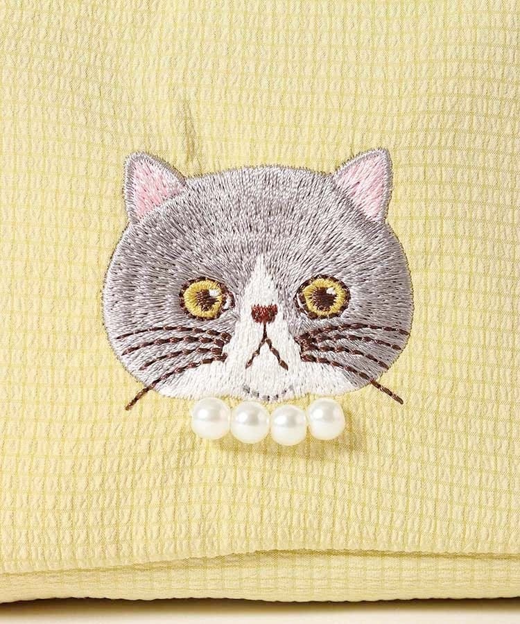 ブルーブルーエ公式 キャットパール多ポケットリップルポーチ