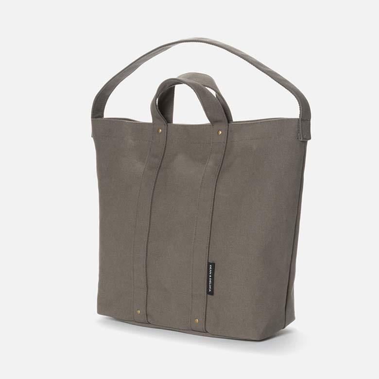 コットントートバッグ カーキL
