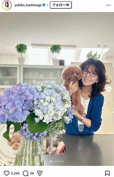 柏木由紀子のInstagram投稿