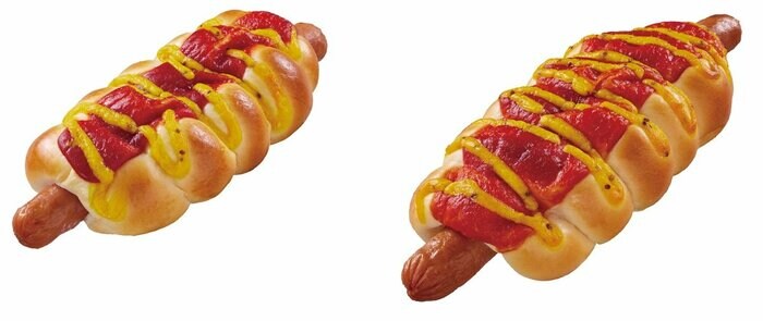 盛りすぎ！あらびきポークフランクロール（対象商品は右）