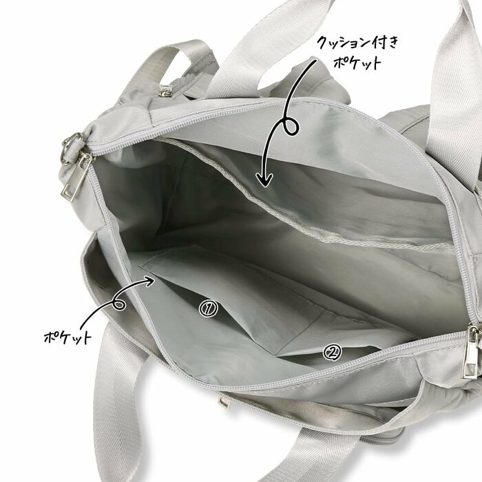 間口が大きく開くので中を確認しやすいのもいいですね