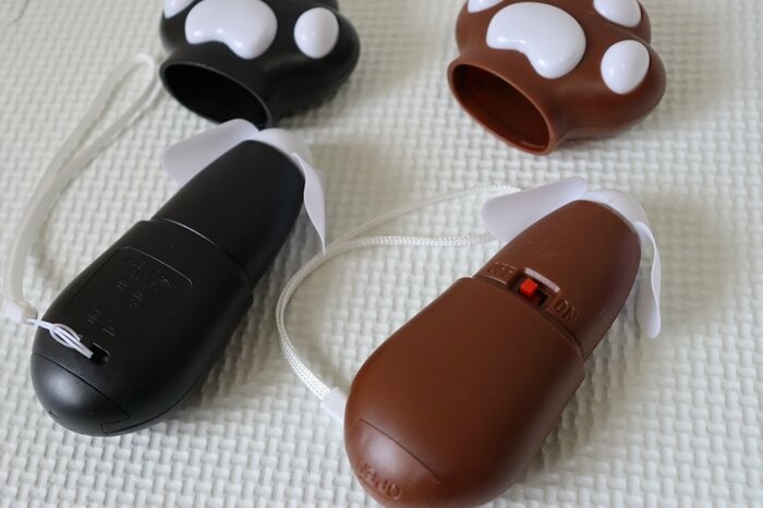 猫の手ハンディファンのスイッチ