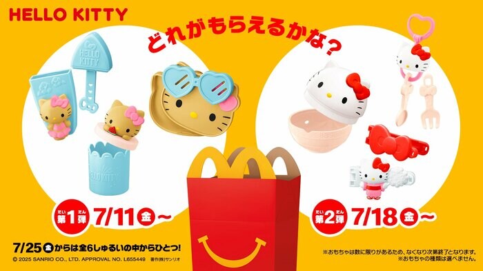 マクドナルドのハッピーセット (R) にハローキティが登場♪