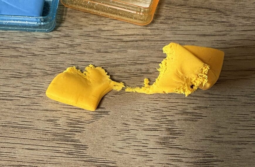 筆者撮影（セリア、ねり消しゴム スイーツ柄）