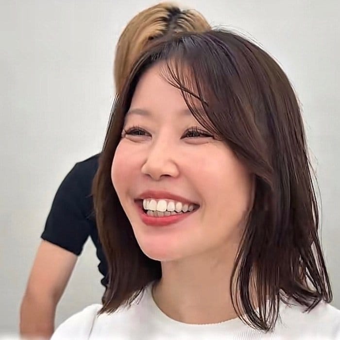 「40歳になるので髪型を変えたい」顔まわりの毛流れが自然な似合わせカット　プードルボブにスタイルチェンジ