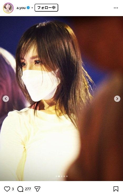 出所：浜崎あゆみのInstagram（＠a.you）　参照日：2025年11月13日