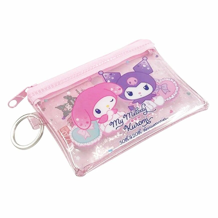 出所：ワッツ公式　sanrio メロクロバースデーリング付きポーチ