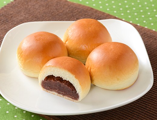 ローソンの新商品:つぶあんぱん 4個入