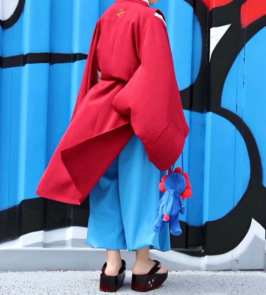 狩衣風ミャクミャク万博コーデ